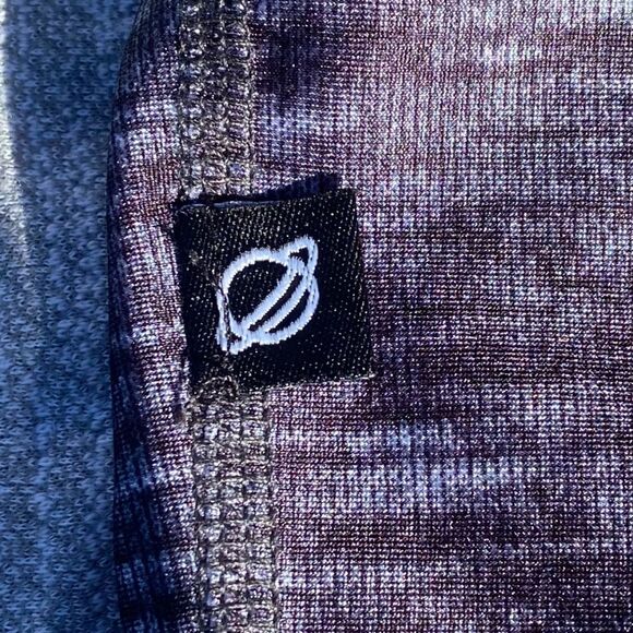 TEREZ Heathered Gray Leggings w/Colorful Side Stripes. Size Medium. EUC! - Picture 4 of 7